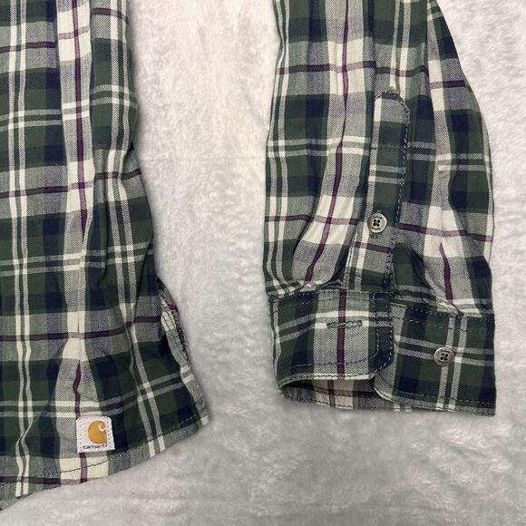 Carhartt Button Up Women's XL Plaid Fall Layering Capsule Outdoor Lumberjack - Picture 6 of 11